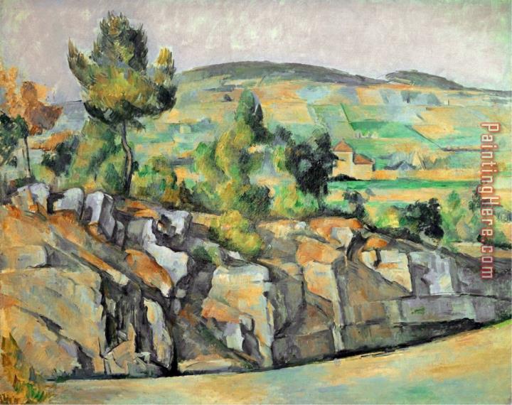 Paul Cezanne Aix En Provence Rocky Countryside